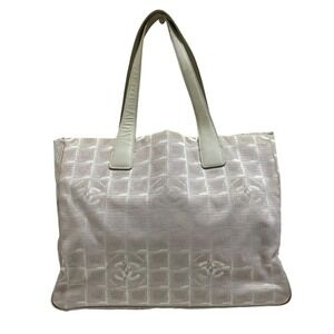 Chanel MM Tote Bag, New Travel Line, Canvas & Leather, A15991